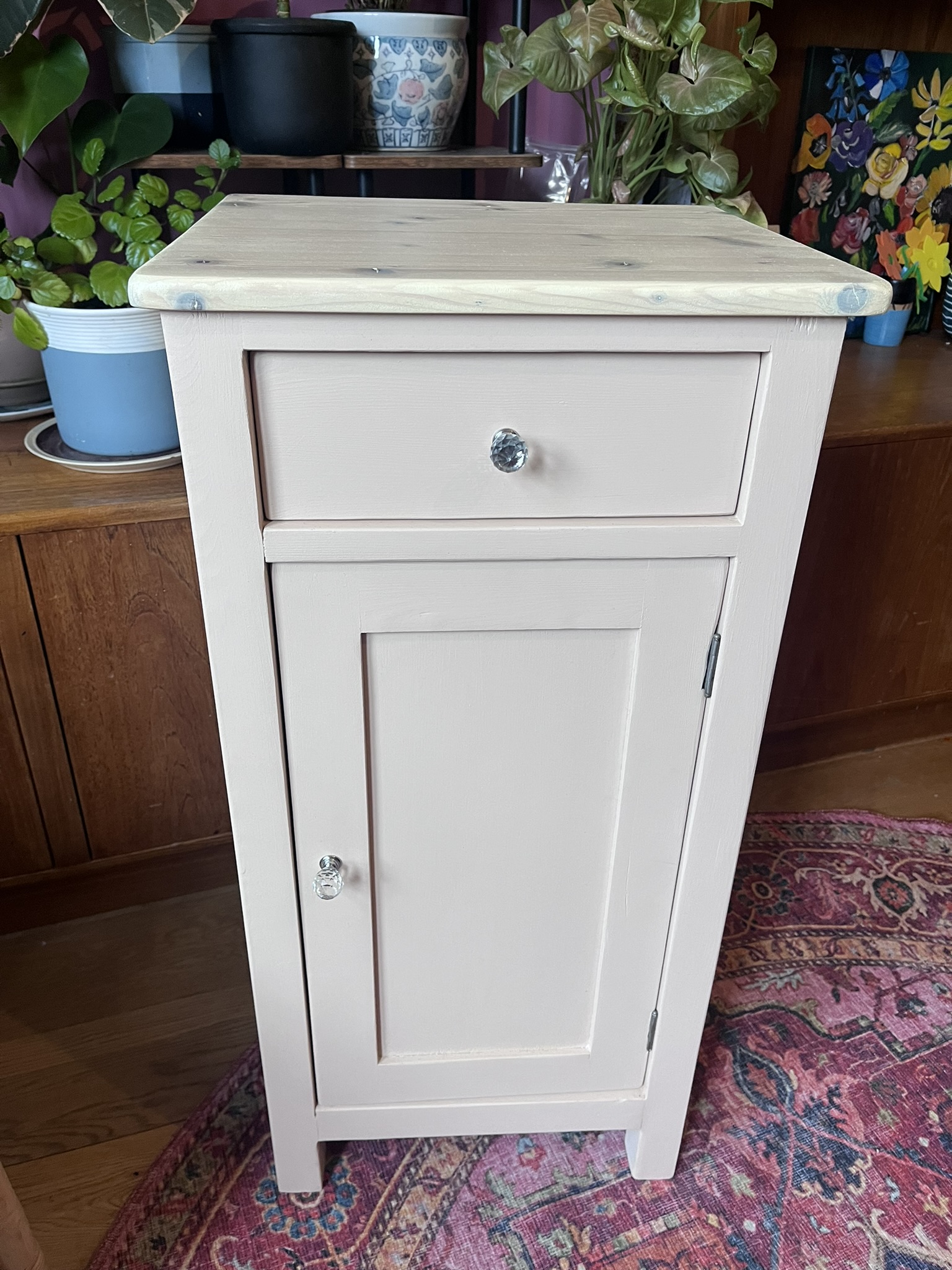 Pink Bedside Cabinet